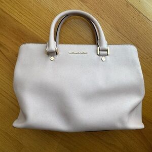 Michael Kors Saffiano Light Pink Satchel